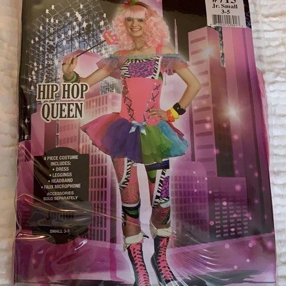 Hip Hop Queen Costume Juniors Small 3-5 - Picture 4 of 4